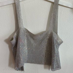 Sparkle chainmail top